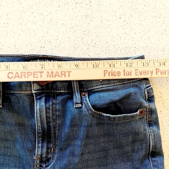 Calvin Klein Repreve Jeans Sz 6 / 28 Womens Blue Stretch Denim Mid Rise Skinny - Picture 10 of 12